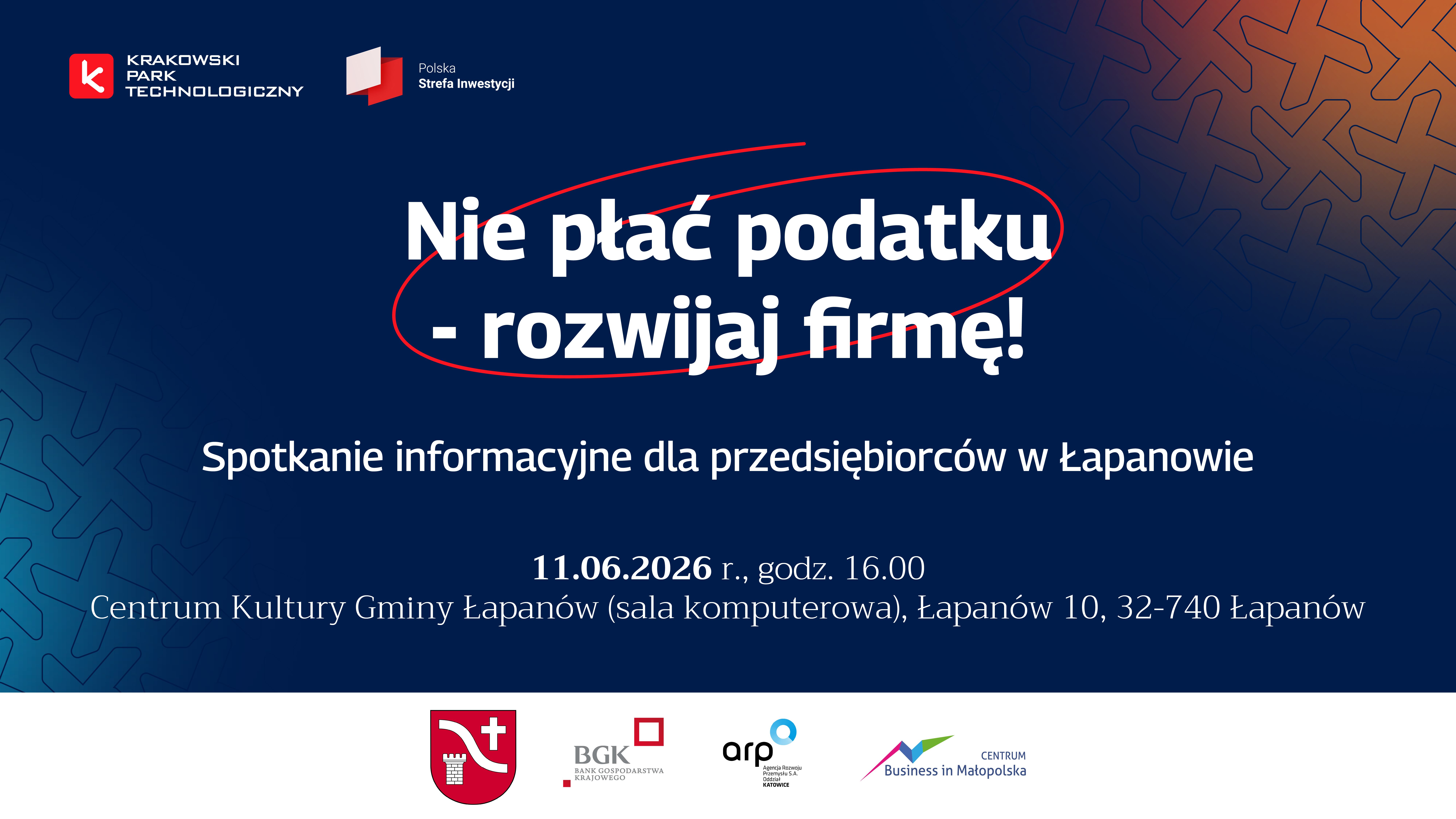 Spotkanie informacyjne dla przedsiębiorców w&nbsp;Łapanowie